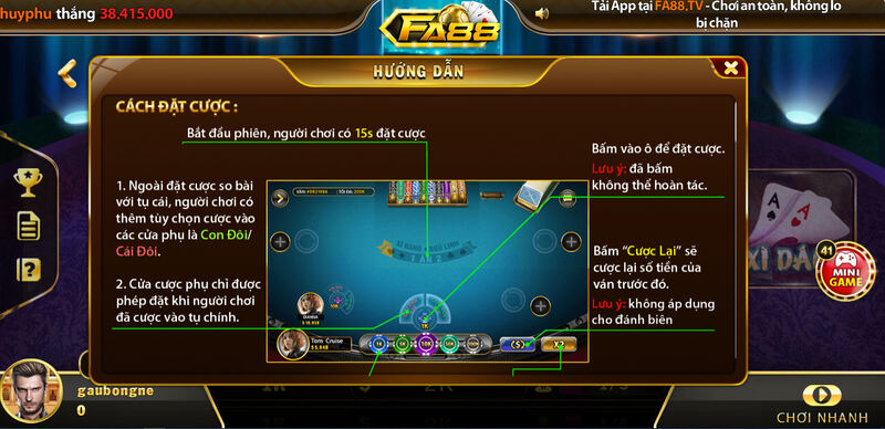 Cách tính điểm tại game bài Xì Dách FA88