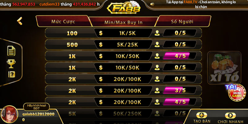 Giới thiệu về Game bài Xì Tố FA88