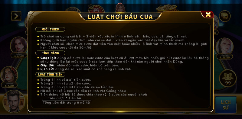 Luật chơi game Bầu Cua FA88